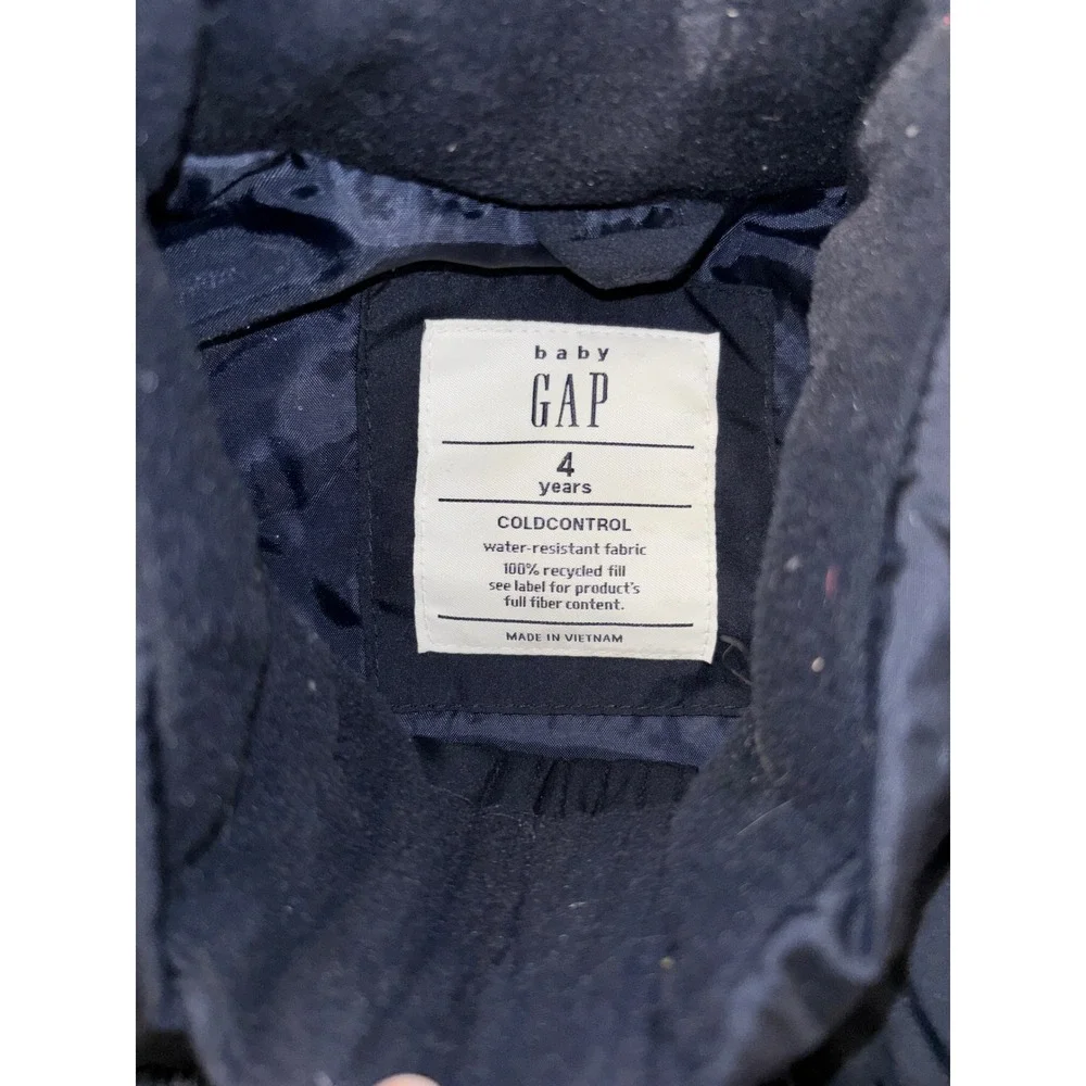 Baby Gap Cold Control Puffer Vest‎ Navy Blue Size 4 Years